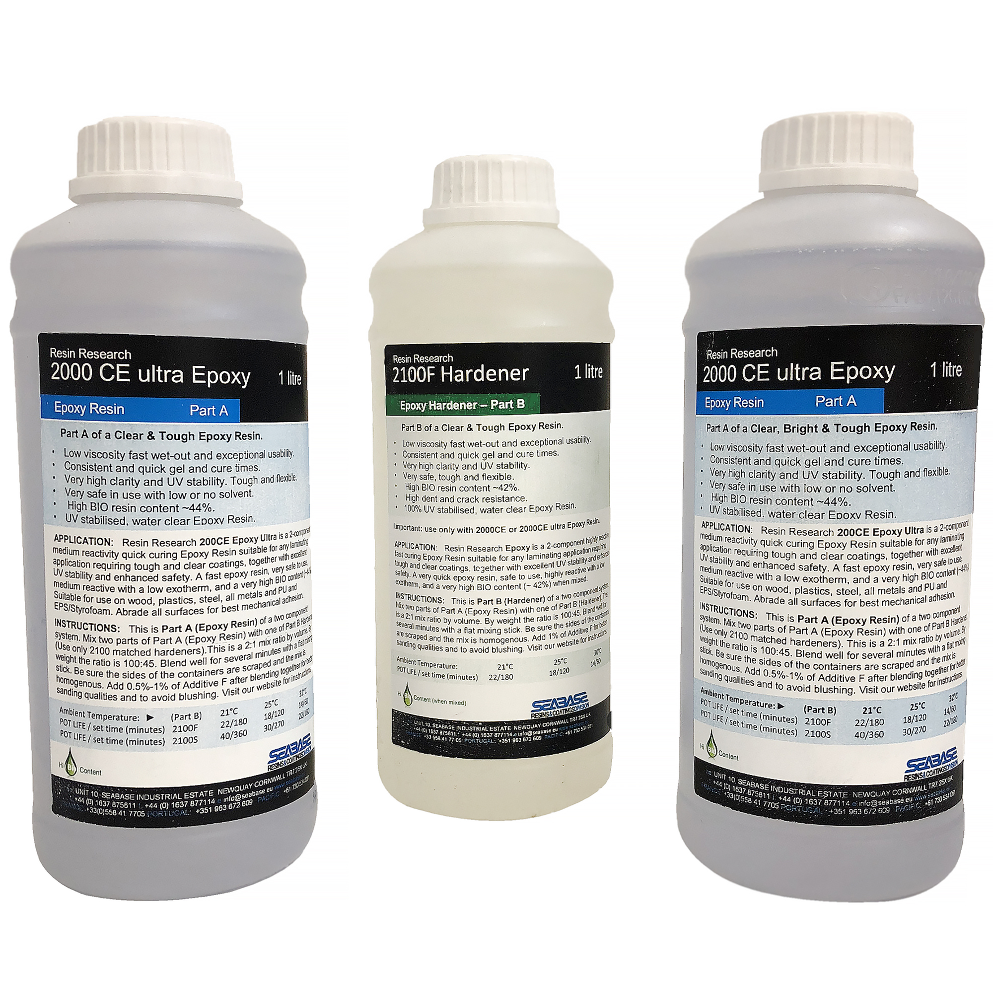 Resin Research 1.5 Gallon Kit 2000CE Epoxy with Fast Hardener